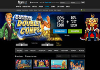 titan online casino homepage screenshot