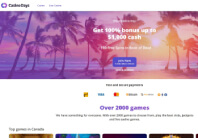 Homepage of Casino Days