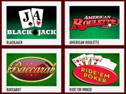 Table games at Cocoa casino online