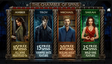 Free spins by Immortal Romance Slot