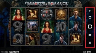 Immortal Romance Slot Game Played on Mobile
